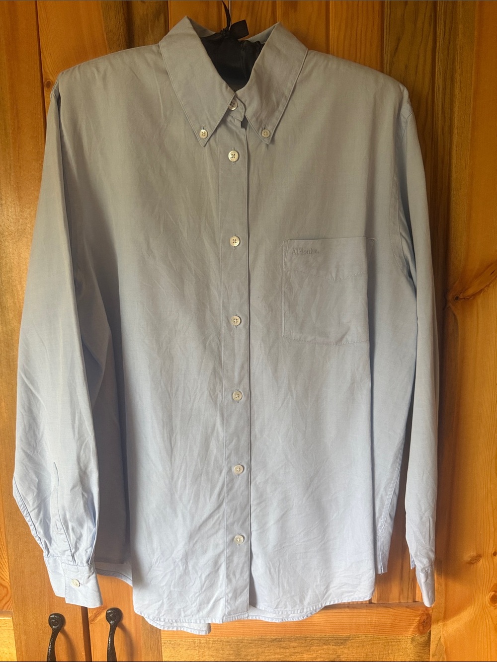 Vintage Ann Taylor Denim Light Blue Button-Down Shirt